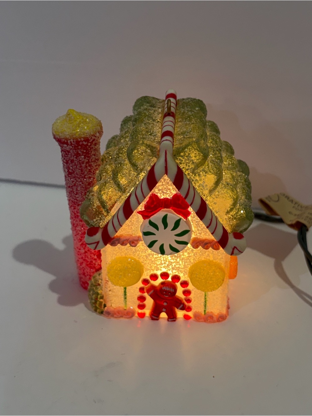 Vintage 1984 Hallmark Keepsake Sugarplum Cottage Light Up Ornament